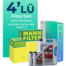 Mann Filter Mann Nissan Navara 2.3 Dizel Filtre Bakım Seti Liqui Moly Motor Yağlı (2015-2021) 4 Lü