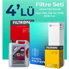 Filtron Renault Kadjar 1.5 Dizel Filtre Bakım Seti Liqui Moly Motor Yağlı (2015-2018) 4 Lü