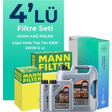 Mann Filter Mann Peugeot Expert 1.5 Dizel Filtre Bakım Seti Liqui Moly Motor Yağlı (2017-2025) 4 Lü