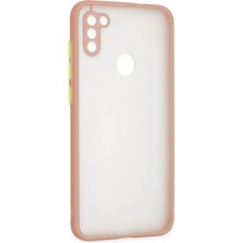  Samsung Galaxy A11 Kılıf Montreal Silikon Kapak - Pembe Nemere