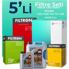 Filtron Audi Q5 40 Tdi Filtre Bakım Seti Liqui Moly Motor Yağlı (2021-2024) 5 Li
