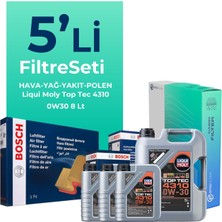 Bosch Citroen Jumper 2.0 Bluehdi Dizel Filtre Bakım Seti Liqui Moly Motor Yağlı (2015-2020) 5 Li