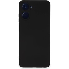  Realme 10 4g Kılıf Nano Içi Kadife Silikon - Siyah Nemere