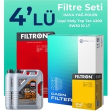 Filtron Jeep Grand Cherokee 3.0 Dizel Filtre Bakım Seti Liqui Moly Motor Yağlı (2005-2011) 4 Lü