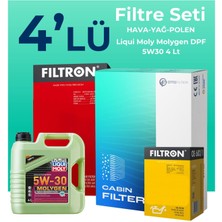Filtron Kia Rio 1.25 Benzin Filtre Bakım Seti Liqui Moly Motor Yağlı (2011-2017) 4 Lü