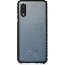  Samsung Galaxy A02 Kılıf Miami Şeffaf Silikon - Siyah Nemere