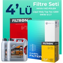Filtron Mercedes Sprinter 415 Dizel Filtre Bakım Seti Liqui Moly Motor Yağlı (2009-2012) 4 Lü