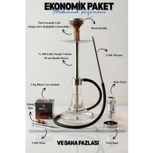 %100 Çelik Nargile Takımı (Profesyonel Seri) % 100 Duman Performansı Ekomomik Paket