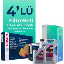 Bosch Renault Trafic 1.6 Dizel Filtre Bakım Seti Liqui Moly Motor Yağlı (2014-2019) 4 Lü