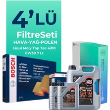 Bosch Jaguar F-Pace 2.0 Dizel Filtre Bakım Seti Liqui Moly Motor Yağlı (2015-2022) 4 Lü