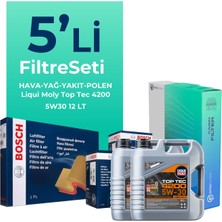 Bosch Mercedes Sprinter 416 Dizel Filtre Bakım Seti Liqui Moly Motor Yağlı (2011-2022) 5 Li