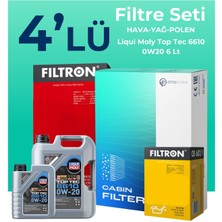 Filtron Mercedes E220 Dizel Filtre Bakım Seti Liqui Moly Motor Yağlı (2023-2025) 4 Lü