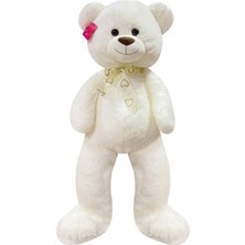 MegaSepet Mey Ithalat® 1193B Puffy Salaş Ayı 130 cm Beyaz