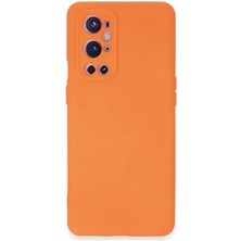  One Plus 9 Pro Kılıf Nano Içi Kadife Silikon - Turuncu Nemere