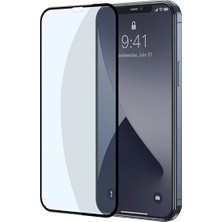 Toyigoo Baseus Iphone 12 Pro Max 6.7 0.3mm Full Anti Blue Light Tempered Cam Ekran Koruyucu 2ADET SET-(5775