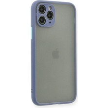  iPhone 11 Pro Kılıf Montreal Silikon Kapak - Gri Nemere
