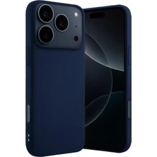  Apple iPhone 17 Pro Max Nano Içi Kadife Silikon - Lacivert Nemere