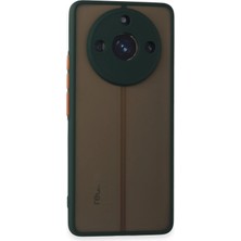  Realme 11 Pro Kılıf Montreal Silikon Kapak - Yeşil Nemere
