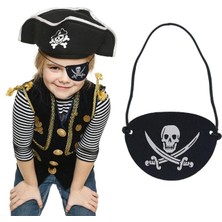 Ithal Vinleks Deri Korsan Göz Bandı - Lastikli &amp; Yumuşak