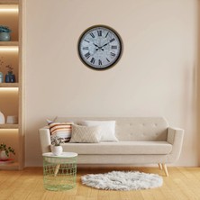 MegaSepet Mey Ithalat® Kahverengi 36 cm Atlas Tasarım Duvar Saati