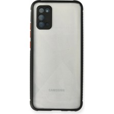  Samsung Galaxy A02S Kılıf Miami Şeffaf Silikon - Siyah Nemere