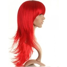 Uzun Peruk Saç Kırmızı