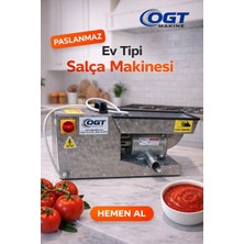 Ogt Makine Paslanmaz Çelik Tezgah Üstü Salça Makinası - Paslanmaz Ev Tipi Salça Makinesi
