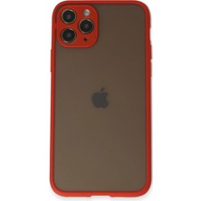  iPhone 11 Pro Kılıf Montreal Silikon Kapak - Kırmızı Nemere