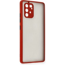  Samsung Galaxy A91 / S10 Lite Kılıf Montreal Silikon Kapak - Kırmızı Nemere