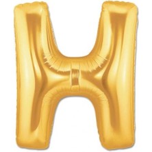 H Harf Folyo Balon Altın Renk 40 Inç
