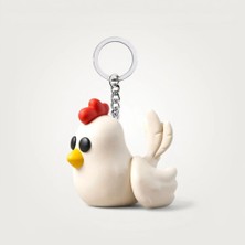 Xtoys Sevimli Tavuk Anahtarlık Çiftlik Hayvanları Temalı Sevgiliye ve Çiftçiye Komik Hediye | Bawkbawk