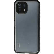  Xiaomi Mi 11 Lite Kılıf Miami Şeffaf Silikon - Siyah Nemere