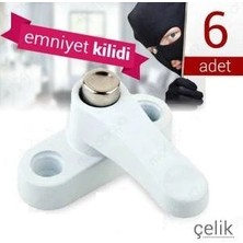 Pvc Kapı Pencere Kilidi - Çelik - 6 Adet