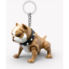 Xtoys Bulldog Köpek Araba Anahtarlığı Kişiye Özel Hediyelik Çanta Süsü ve Aksesuarı | Dozer