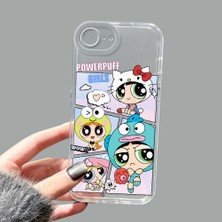 Ucuc iPhone 16E Kamera Korumalı Anti-Darbe Estetik Baskı Desenli Şeffaf Silikon Kılıf