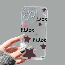 Ucuc iPhone 16 Pro Max Kamera Korumalı Anti-Darbe Estetik Baskı Desenli Şeffaf Silikon Kılıf