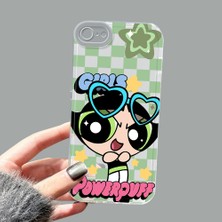 Ucuc iPhone 7/8/se 2020 2022 Kamera Korumalı Anti-Darbe Estetik Baskı Desenli Şeffaf Silikon Kılıf