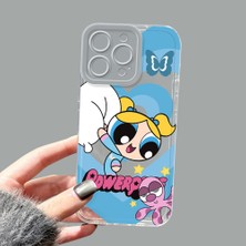 Ucuc iPhone 15 Pro Max Kamera Korumalı Anti-Darbe Estetik Baskı Desenli Şeffaf Silikon Kılıf
