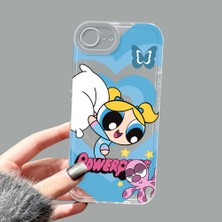 Ucuc iPhone 16E Kamera Korumalı Anti-Darbe Estetik Baskı Desenli Şeffaf Silikon Kılıf