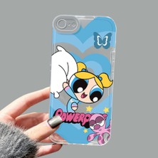 Ucuc iPhone 7/8/se 2020 2022 Kamera Korumalı Anti-Darbe Estetik Baskı Desenli Şeffaf Silikon Kılıf