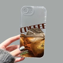 Ucuc iPhone 16E Kamera Korumalı Anti-Darbe Estetik Baskı Desenli Şeffaf Silikon Kılıf