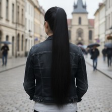 Decostyle Tokalı Düz At Kuyruğu / Siyah