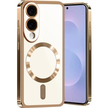  Samsung Galaxy S25 Edge Kross Magneticsafe Kapak - Çöl Titanyum Nemere