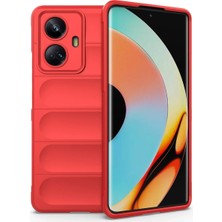  Realme 10 Pro 5g Kılıf Optimum Silikon - Kırmızı Nemere