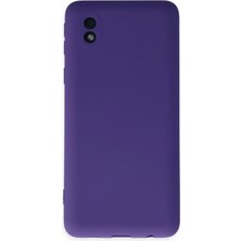  Samsung Galaxy A01 Core Kılıf Nano Içi Kadife Silikon - Mor Nemere