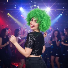 Decostyle Animasyon Parti ve Palyaço Peruğu / Açık Yeşil