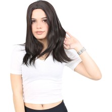 Decostyle Kahkülsüz Fiber Sen Orta Boy Düz Peruk / Kahverengi