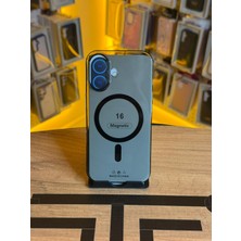 Avcı Teknoloji Market Iphone 16 Uyumlu Şeffaf Sert Kılıf Magsafe Destekli Tam Koruma Kılıf