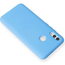  Huawei P Smart 2019 Kılıf Nano Içi Kadife Silikon - Mavi Nemere