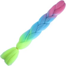Decostyle Afrika Örgülük Ombreli Sen 100 Gr. / Pembe / Açık Mavi / Neon Sarı